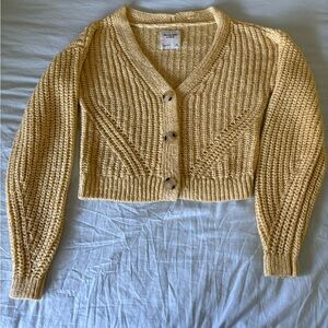 Abercrombie & Fitch Yellow Cardigan